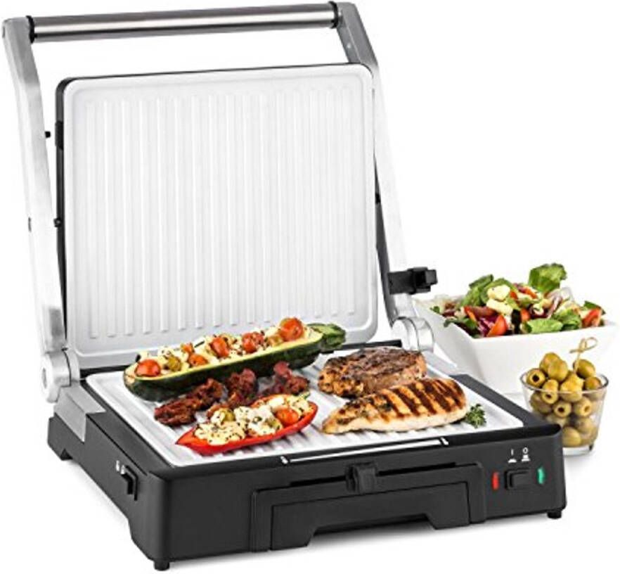 Multifunctionele Contactgrill 3-in-1 2000W Tafelgrill en Paninimaker met Hoogwaardige Antiaanbaklaag