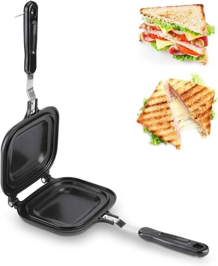 Multifunctionele Dubbelzijdige Sandwich Pan voor Perfect Ontbijt