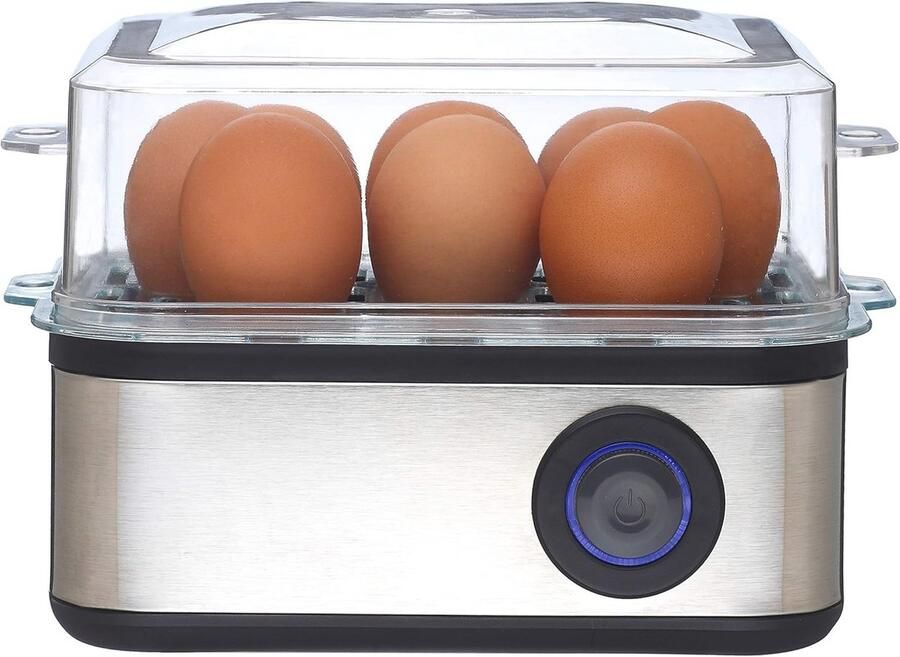 Multifunctionele eierkoker met inzetstuk voor gepocheerde eieren 500 W