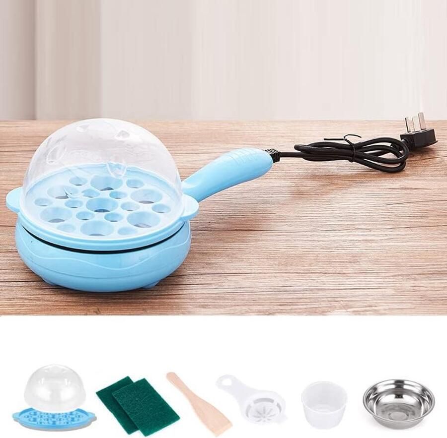 Multifunctionele Eierkoker Pan Ontbijt Maken 2-in-1 Functie N.v.t. Blauw