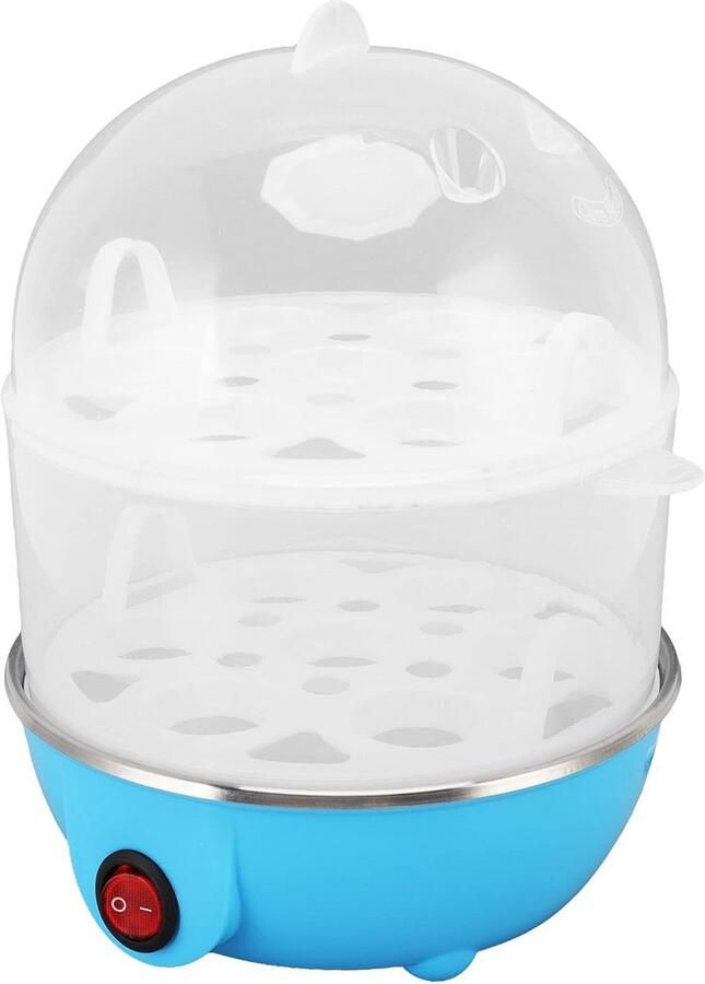 Multifunctionele Eierkoker RVS met Grote Capaciteit voor 14 Eieren