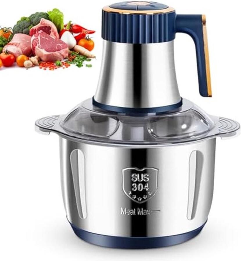 Multifunctionele Elektrische Hakmolen met 5L Mixhouder en 5 Snelheden