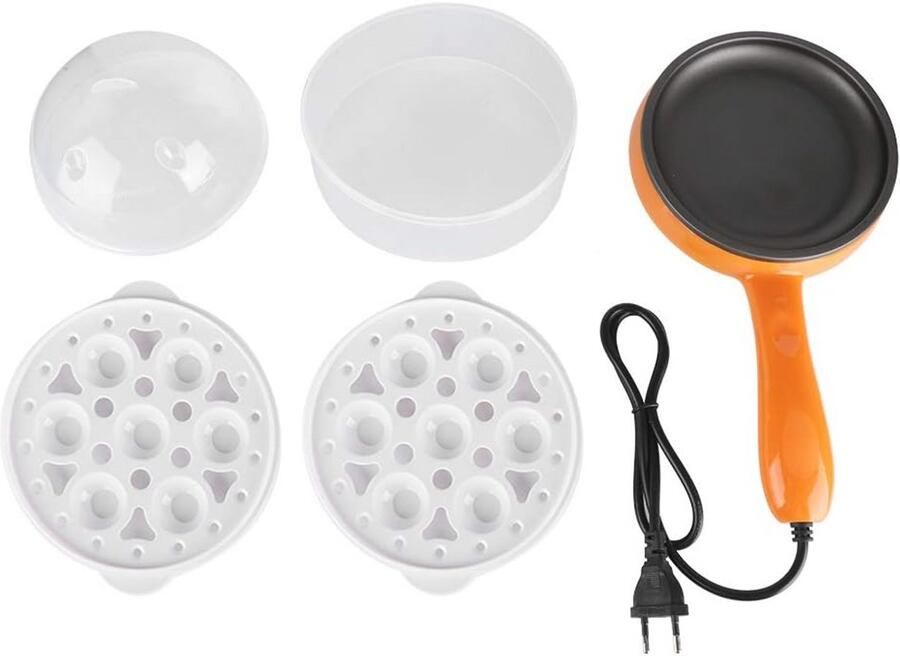 Multifunctionele Elektrische Koekenpan met Eierenrek voor Ontbijt 220V