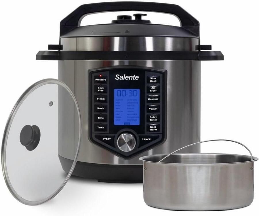 Multifunctionele Elektrische Kookpan 11-in-1 met 53 Programma's en Sous Vide Functie 6 Liter