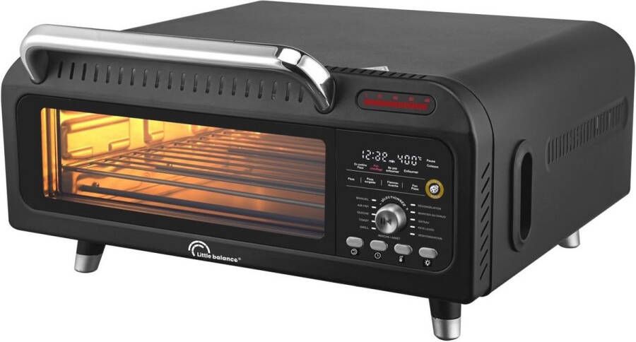 Multifunctionele elektrische pizzaoven met Air Fryer en grill 3-in-1 met 10 kookmodi