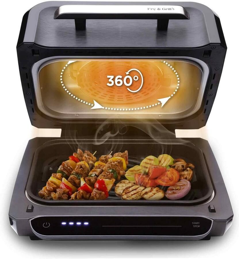 Multifunctionele Grill en Luchtkoeler 4L 1700W voor Gezond Koken