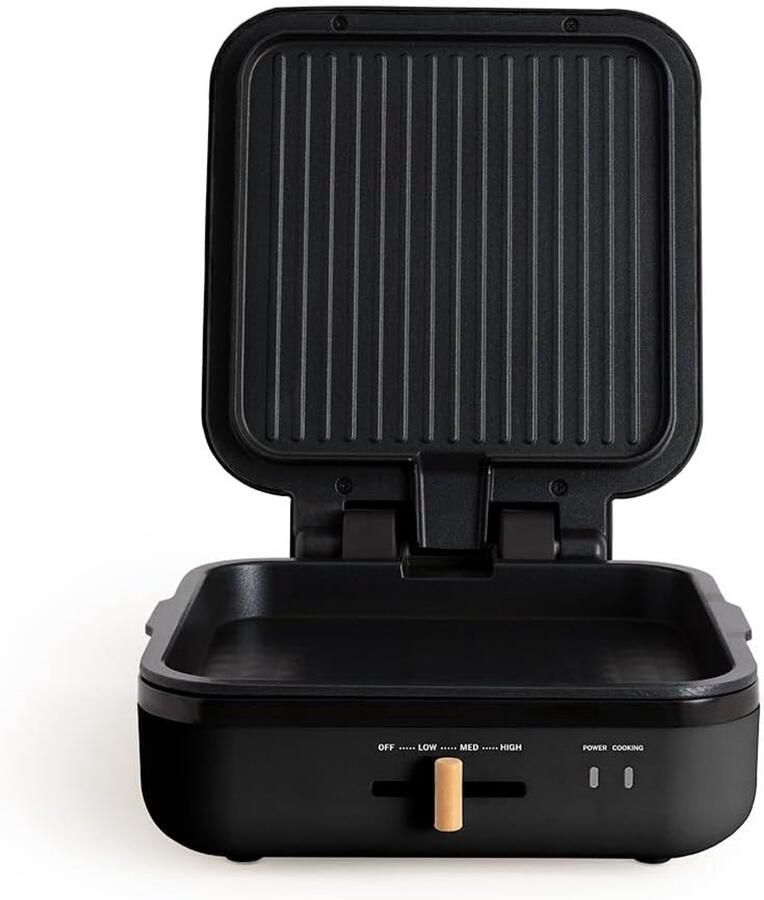 Multifunctionele Grill met 180 Graden Opening en Temperatuurregeling