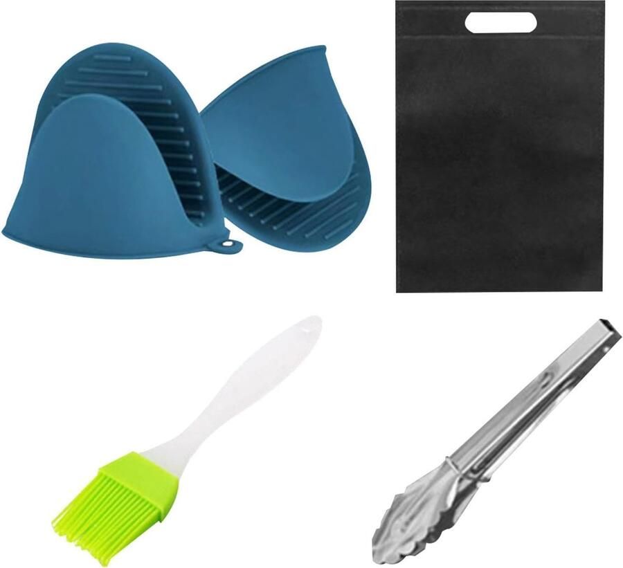 Multifunctionele Grillpan Platte Roosterpan Huishoudelijk Grillen Geïntegreerde Structuur 30 cm Diameter Zwart