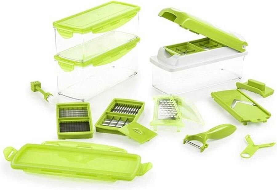 Multifunctionele groente- en fruitsnijder Nicer Dicer Plus Veiligheid gegarandeerd
