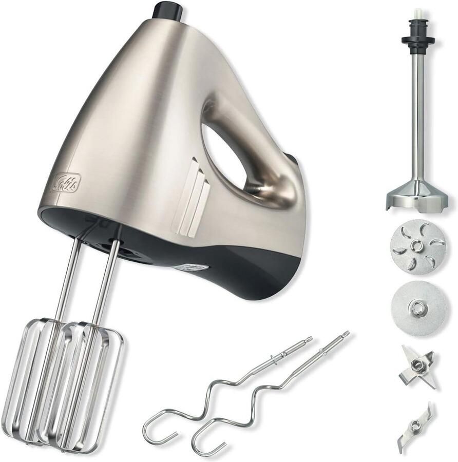 Multifunctionele Handmixer en Staafmixer 16 Snelheden Inclusief Klopper en Kneedhaken