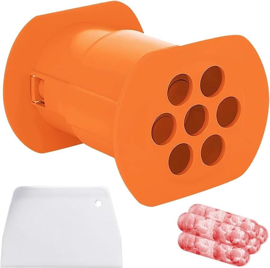 Multifunctionele Hete Hond Vormpjespers en Vleesballetjes Maker Set met Schraper