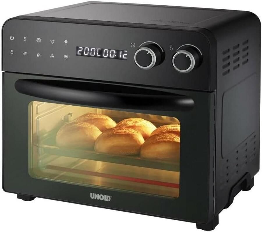 Multifunctionele Hetelucht Oven 4 in 1 met Grillfunctie en Timer