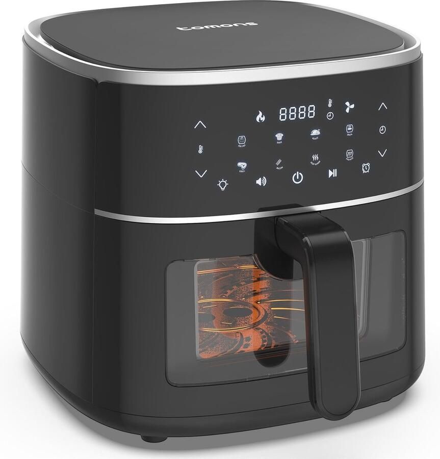 Multifunctionele Heteluchtfriteuse 6 Liter met Digitaal Touchscreen en 8-in-1 Programma's