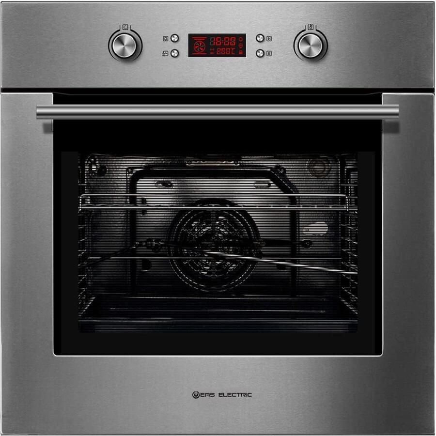 Multifunctionele Inbouw Oven 70L Klasse A Met Turbo Ventilatie en 8 Programma's