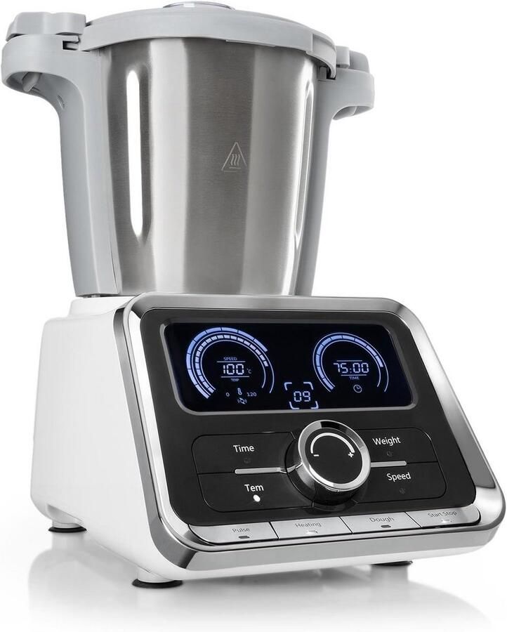 Multifunctionele Keukenmachine met Kookfunctie & Geïntegreerde Weegschaal RVS Kom