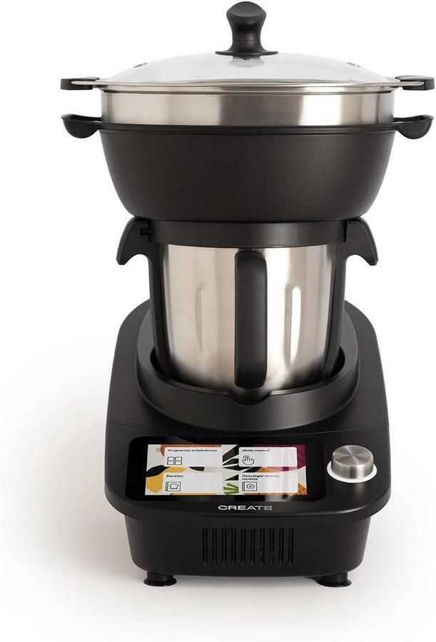 Multifunctionele Keukenmachine met Touchscreen 4 5L Stoomfunctie en Geïntegreerde Weegschaal