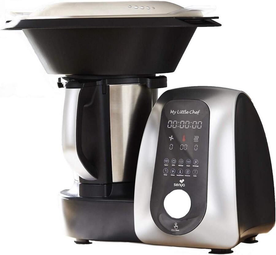 Multifunctionele keukenmachine My Little Chef 13 programma's 1700W zwart zilver