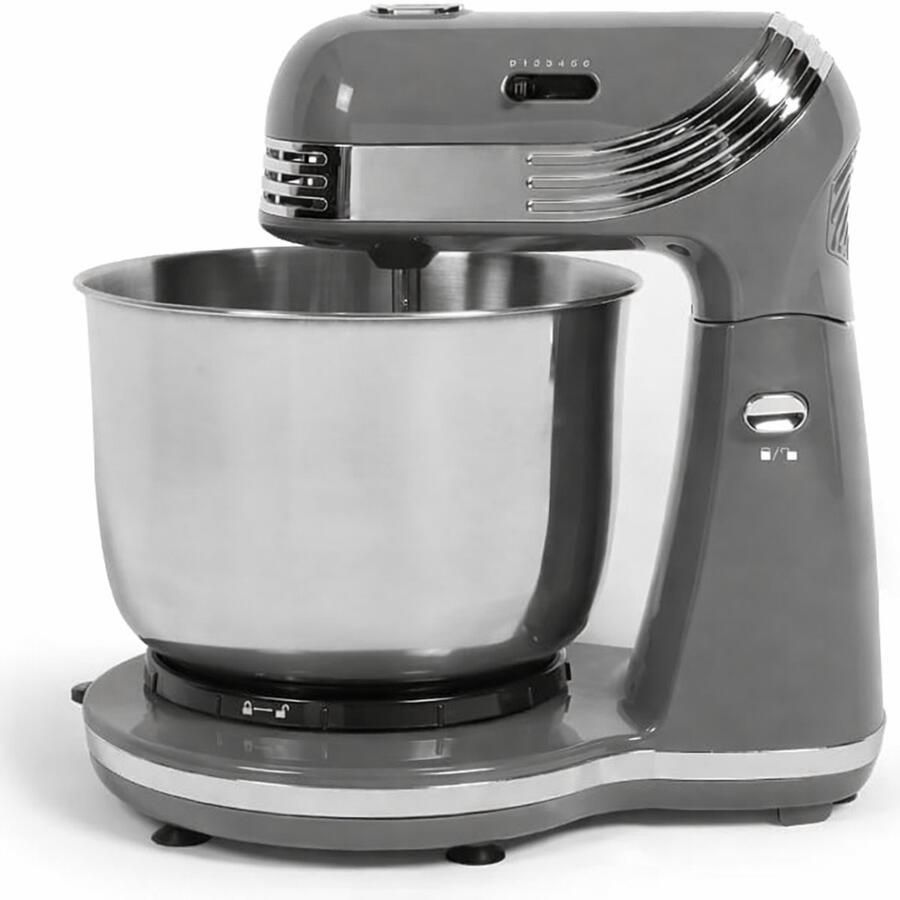 Multifunctionele Keukenrobot 3L – Deegmixer & Kneedmachine met Mengkom – Keukenmachine voor Mixen en Kneden – 250W – Grijs