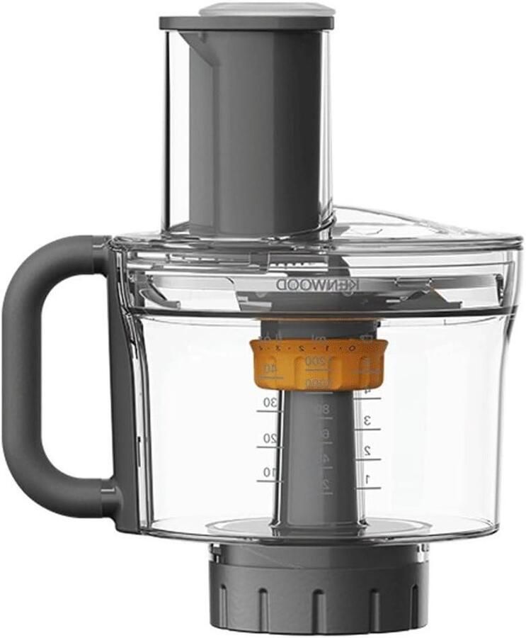 Kom met accessoires Keukenmachine onderdelen Koken en bakken Originele vervanging Standaard formaat Zilver