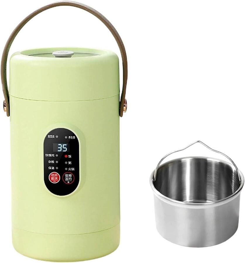 Multifunctionele Kookbox Stoompan Maaltijden Snelle Bereiding Geglazuurde Keramische Binnenkant 23.8 x 10.4 cm C