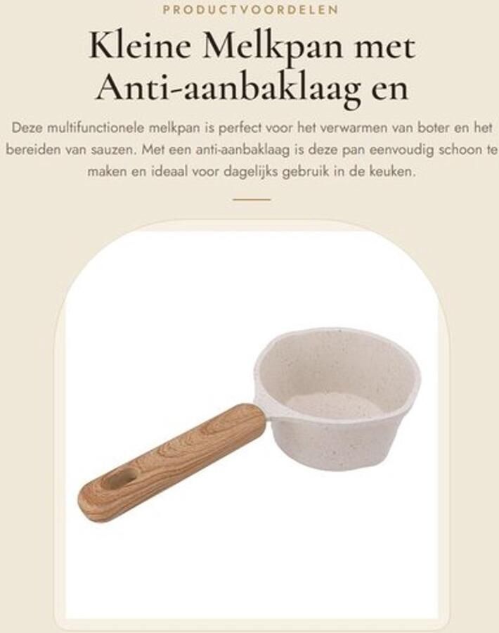 Multifunctionele Kookpot Dailygoods- Melkpan met Anti-aanbaklaag