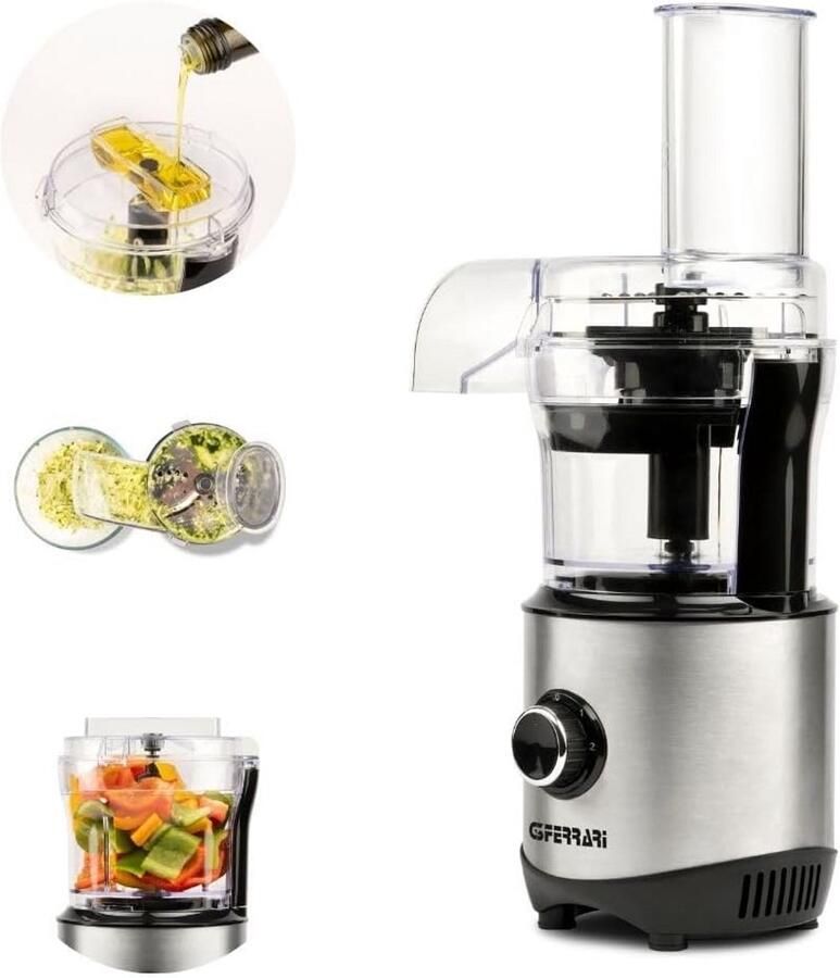 Multifunctionele Mini Hakmachine en Groentesnijder 300W RVS Messen