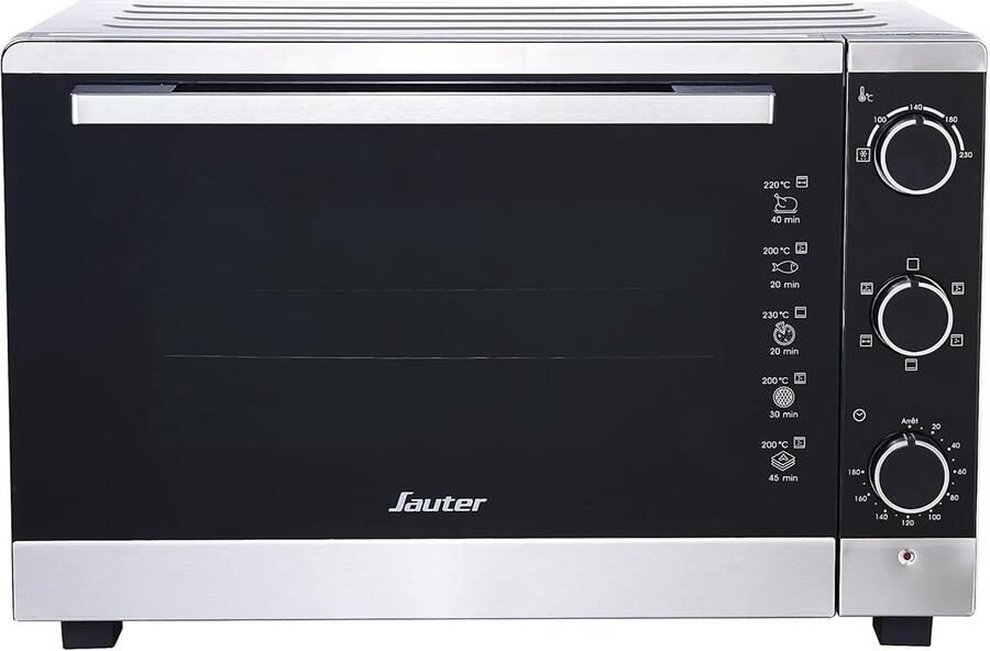 Multifunctionele Mini-Oven met 46L Capaciteit en Draaispies Compact en Krachtig