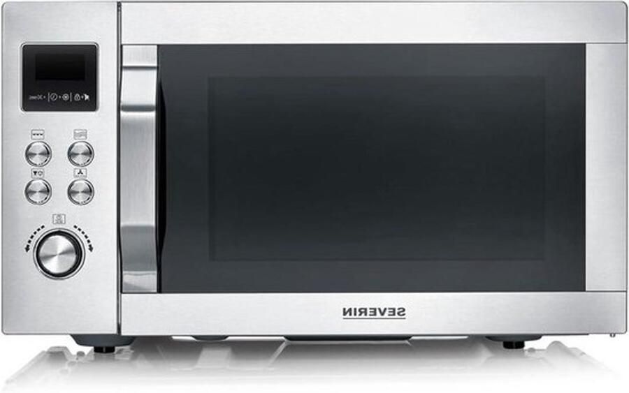 Multifunctionele oven Airfryer en magnetron Gerechten bereiden 4-in-1 functionaliteit 25 liter Zilver