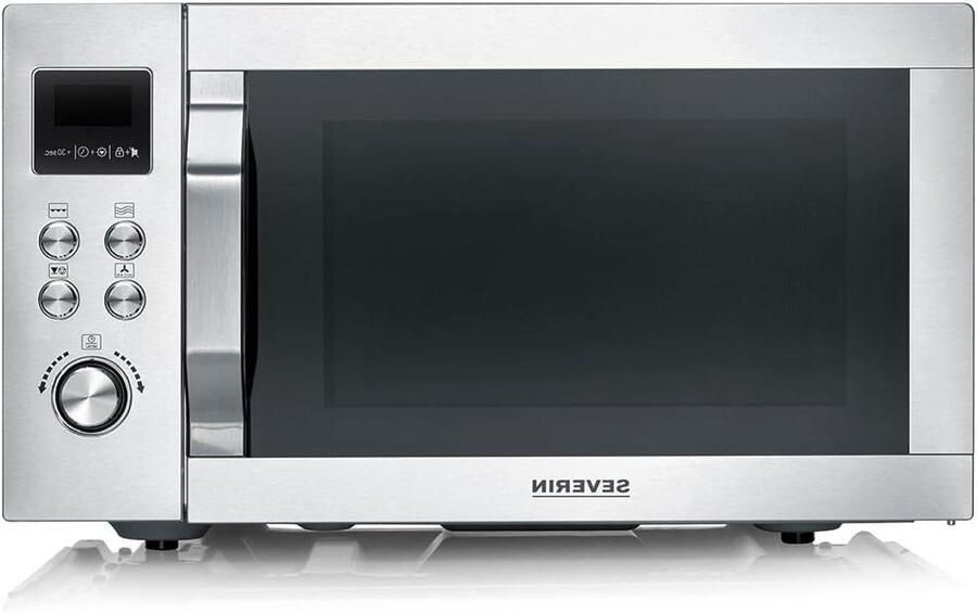 Multifunctionele Oven Airfryer Magnetron Gerechten Bereiden 4-in-1 Functionaliteit 25 Liter Zilver