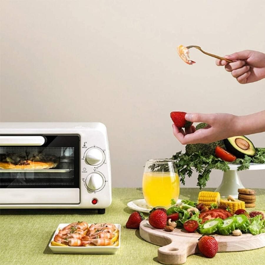 Multifunctionele Oven Compacte Keukenoven Veelzijdig Koken 10 Keukenfuncties 37 Liter Rood