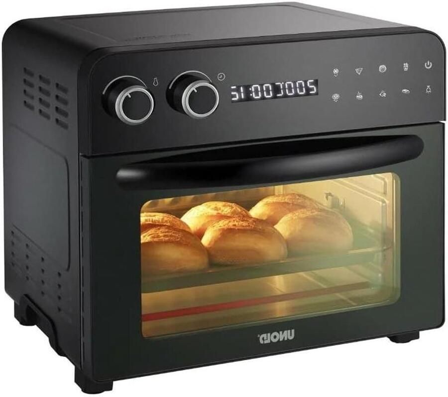Multifunctionele Oven Mini Oven Keuken Snel Koken Diamant Achterpaneel 23 Liter Zwart