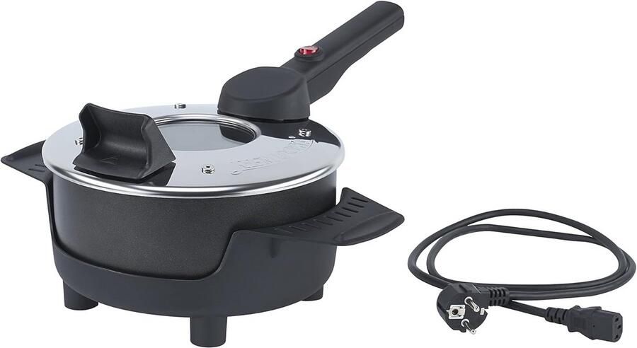 Multifunctionele Pan met Glazen Deksel en Antiaanbaklaag 2L 400W