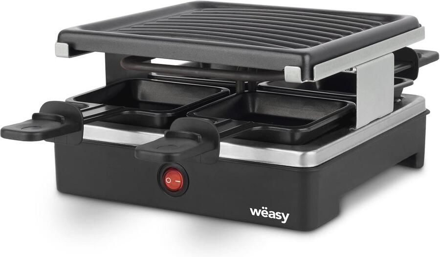 Multifunctionele Raclette en Grill voor 4 Personen met Antiaanbaklaag - Foto 1