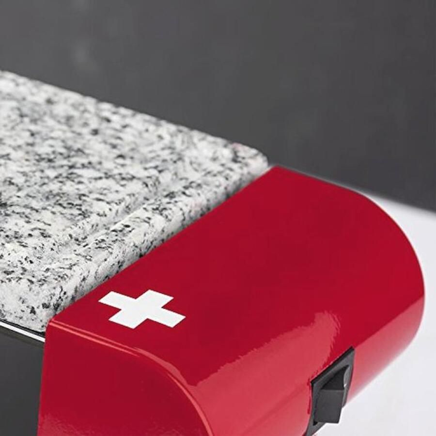 Multifunctionele Raclette Machine voor 2 Personen met Granieten Grillsteen en Anti-aanbak Pannetjes