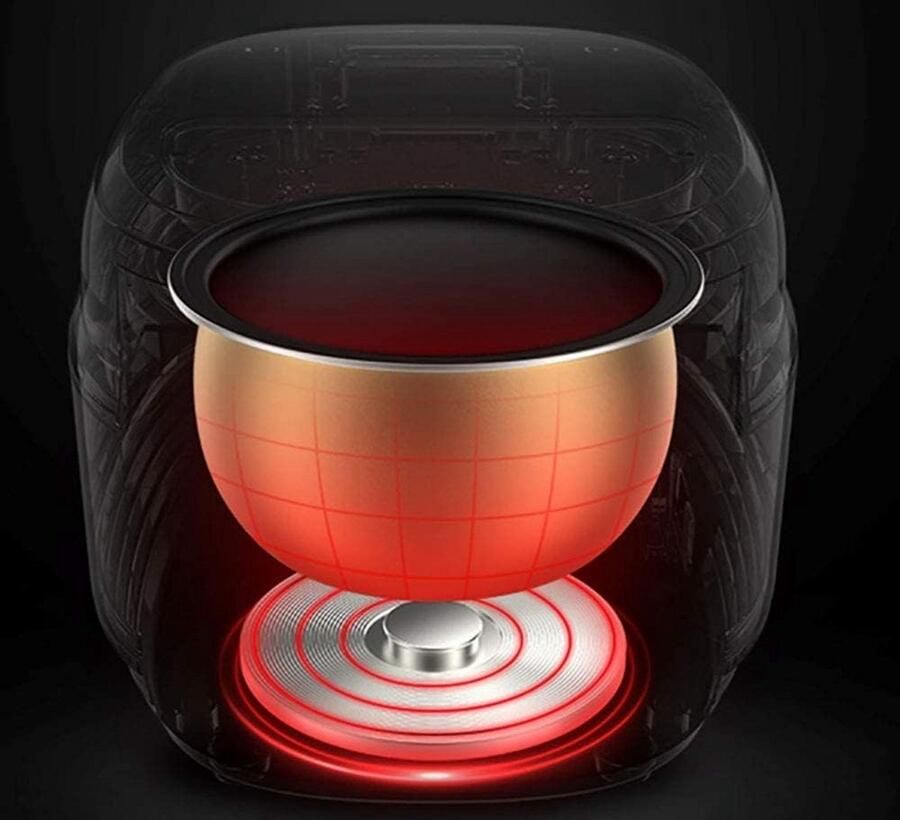 Multifunctionele Rijstkoker 4L met LED Display en Antiaanbaklaag Ideaal voor Thuisgebruik