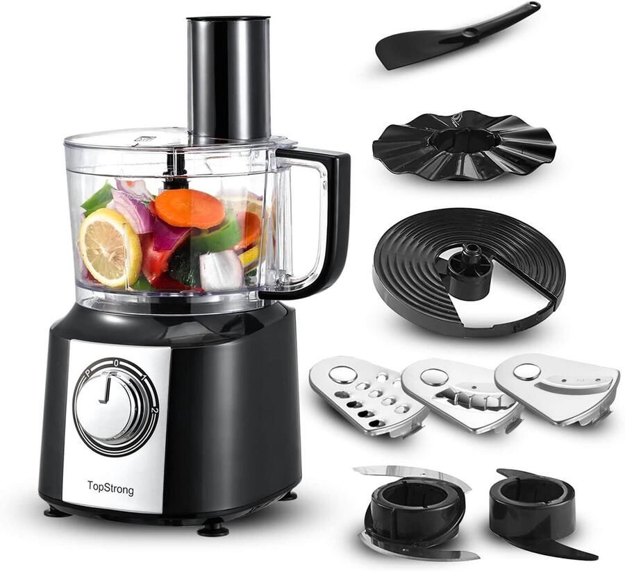Multifunctionele robot 6-in-1 keukenmachine 2 l multifunctioneel voedselverwerker 800 W keukenmachine multifunctioneel hakmolen mixer