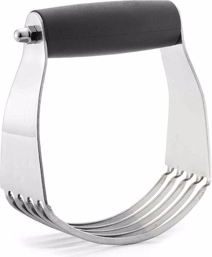 Multifunctionele roestvrijstalen meelmixer en -snijder keukenmixer met meelschraper deegsnijder en -mixer met comfortabele handgreep zwart