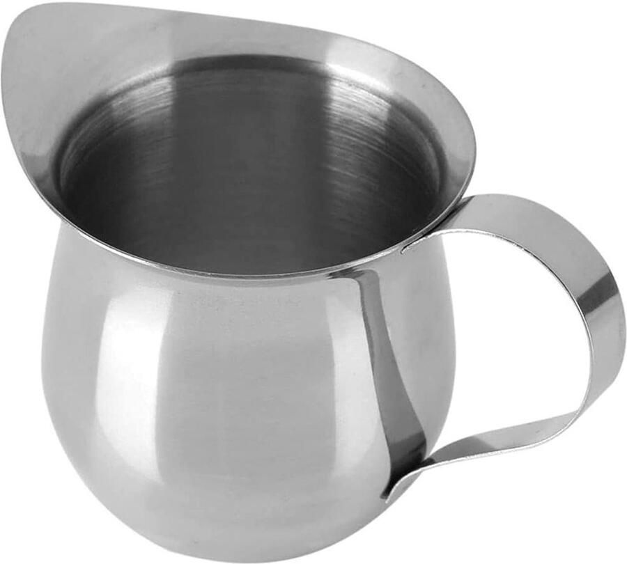 Multifunctionele RVS Melkopschuimer met Puntige Tuit voor Latte Art en Cappuccino 90ml Koffiekannetje