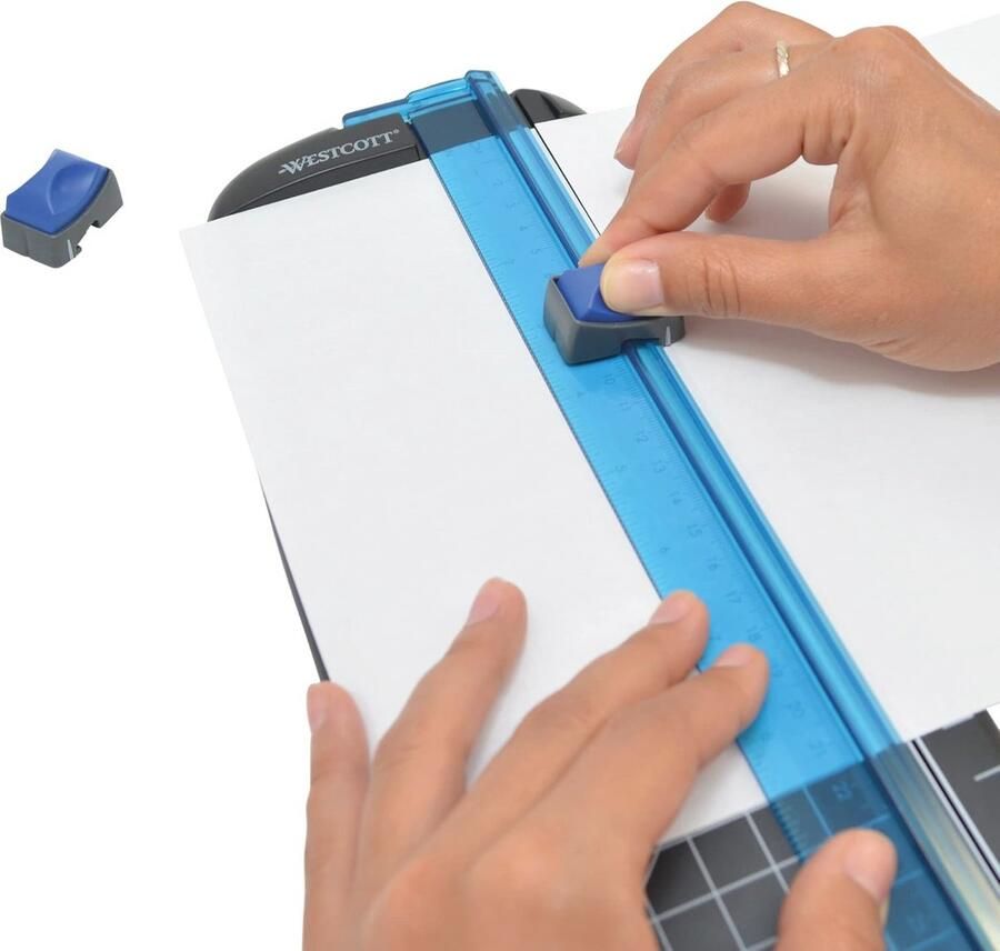 Multifunctionele Snijmachine 30 cm met 2 Snijbladen Zwart Blauw