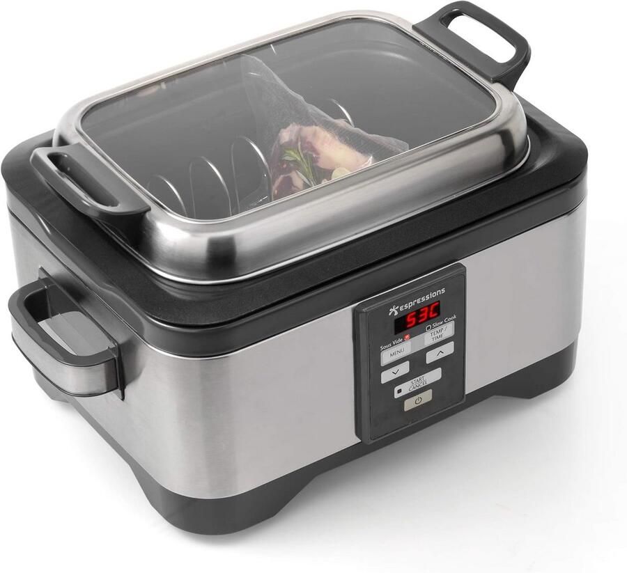 Multifunctionele Sous Vide en Slowcooker 5.5 Liter met Timer