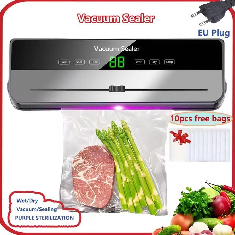 Multifunctionele Vacuümverzegelmachine + 10 zakhulsen