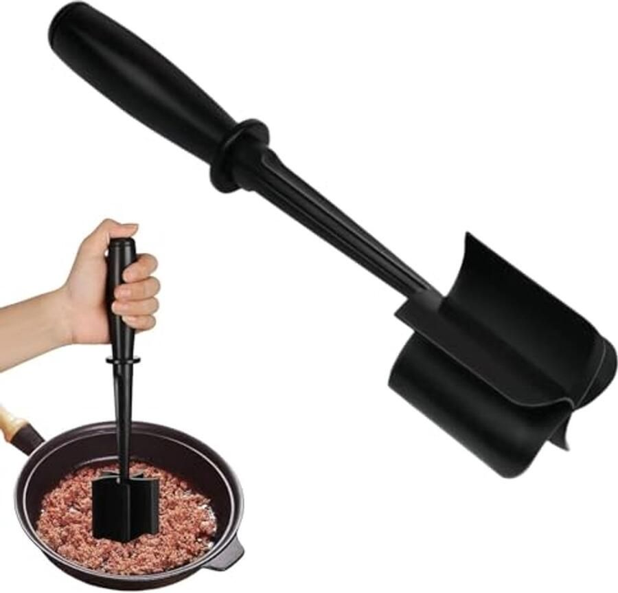 Multifunctionele Vleeshakmolen Handheld Stamper voor Rundergehakt en Hamburgervlees