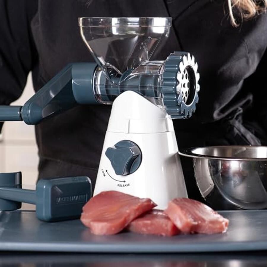 Multifunctionele vleesmolen worstvuller en rasp voor de keuken Handmatig duurzaam en stijlvol ontwerp