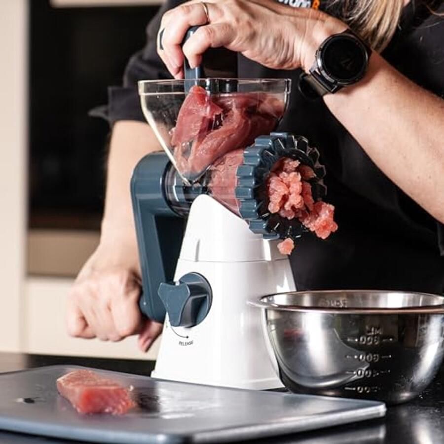 Multifunctionele vleesmolen worstvuller en rasp voor de keuken Handmatig duurzaam en stijlvol ontwerp - Foto 2