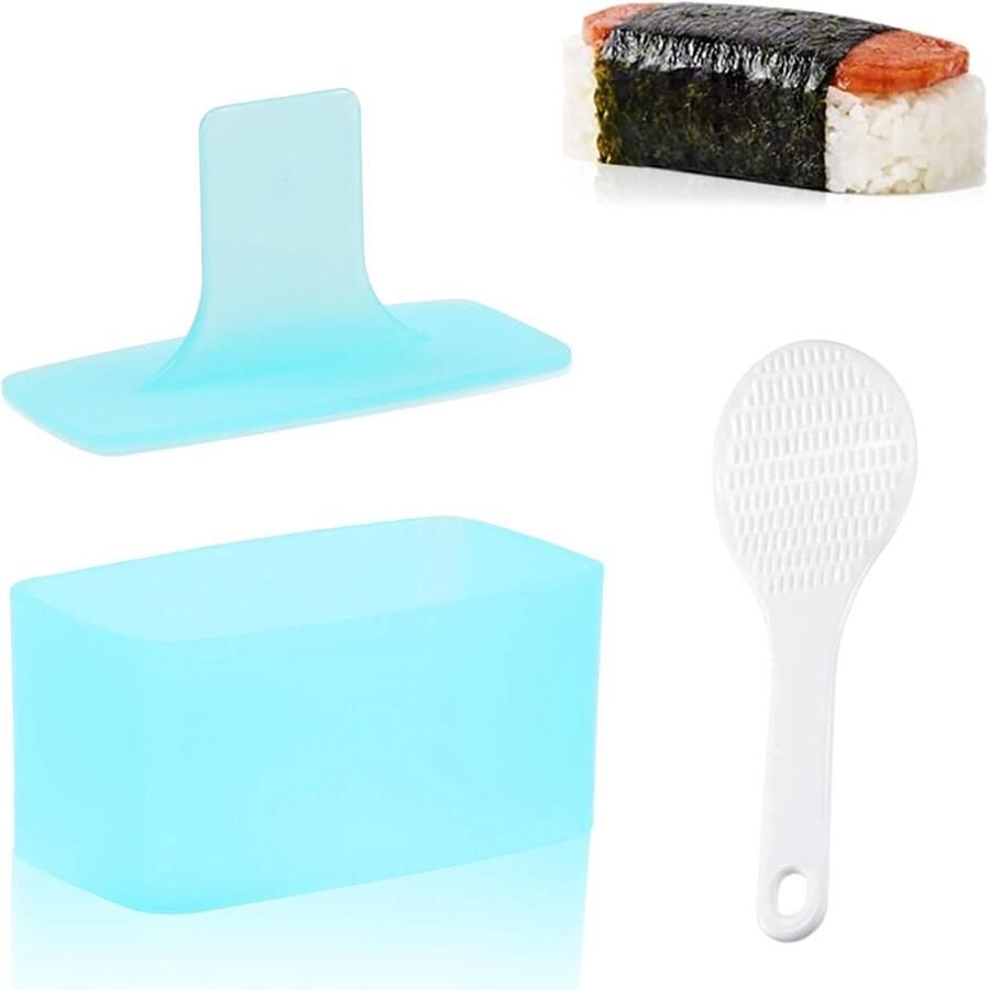 Musubi Maker Rijstvorm Sushi Lunch Maken Antiaanbaklaag 6.5 x 5 x 14.8 cm
