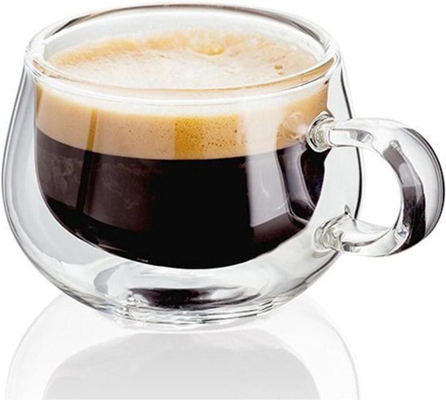 Muurglas kop hittebestendige thee koffiemok met handvat draagbare transparante bier mok whiskey glazen beker