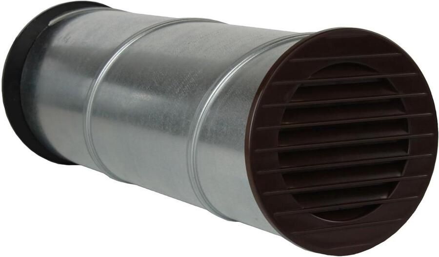 Muurkast Aansluitsysteem Afzuigkap Afvoerlucht Muurdoorvoer Ventilatie Regelen Insectenwerend Geïntegreerd Ø 80 mm Bruin Antraciet