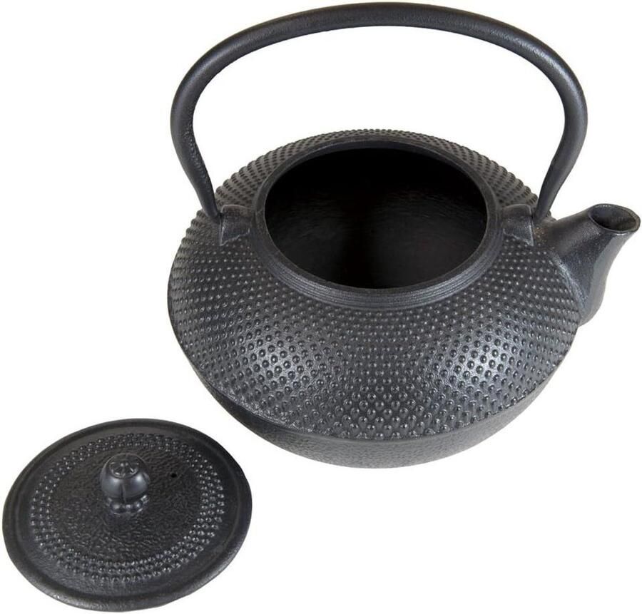 Muziek Waterkoker Gietijzeren Ketel Thee Zetten Stijlvol Design 1.5 Liter Zwart