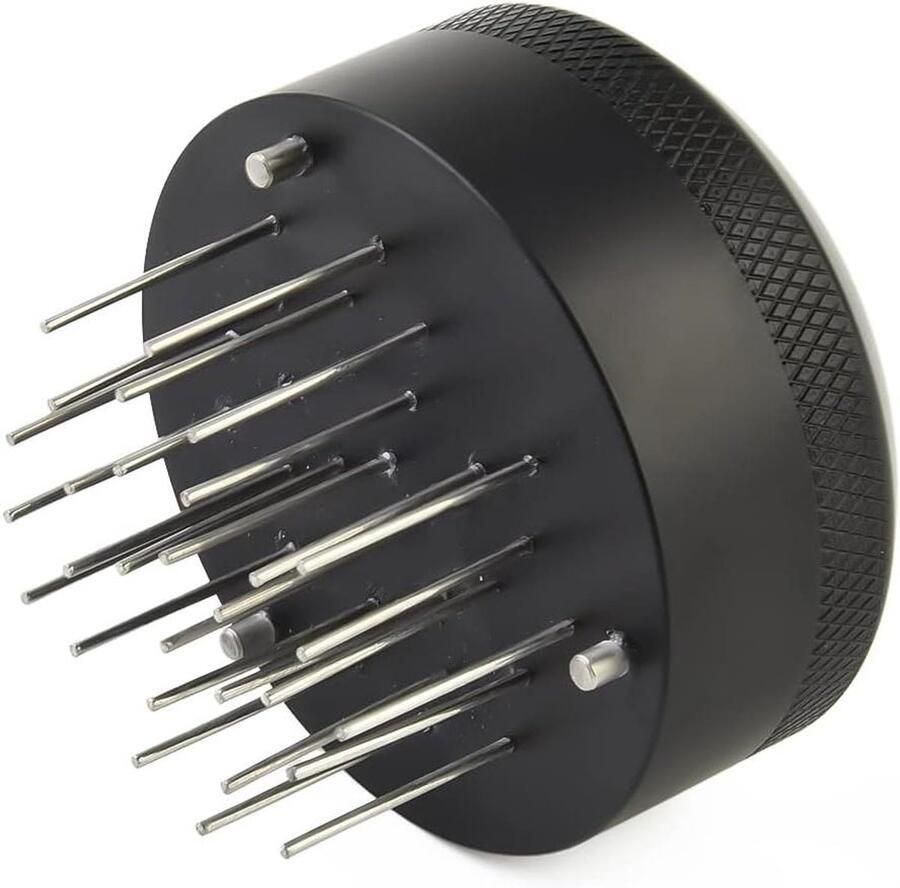 Naald Distributeur Koffie Roer Tool Espresso Maken 19-Pins Ontwerp 53MM 58MM Zwart