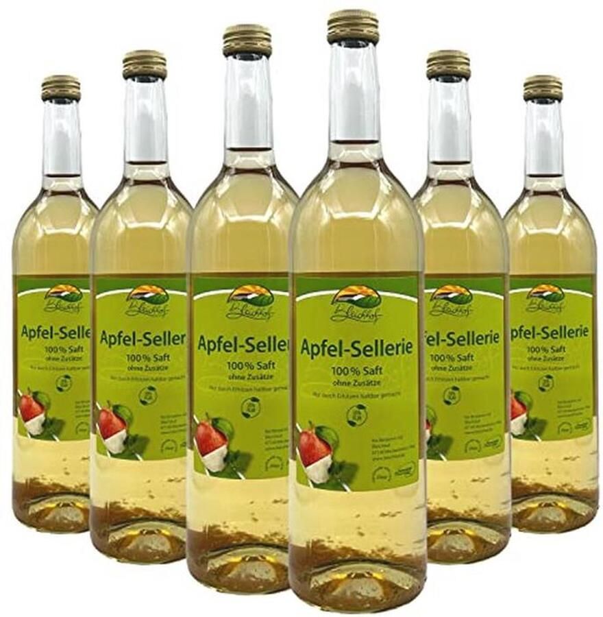 Natuurlijk Appelsap met Selderij Veganistisch en Vers (6 x 0 72 L)